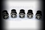 Toyota Tire Stem Valve Caps Wheels Car Styling Accessories Set of 5