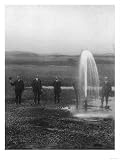 A Flowing Well in the Judith Basin - Montana Giclee Poster Print, 18x24