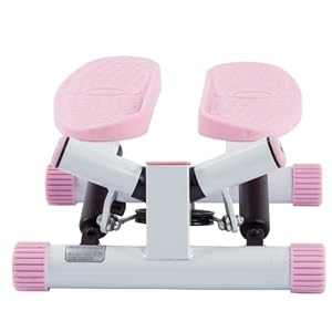 Sunny Health and Fitness Adjustable Twist Stepper, Pink
