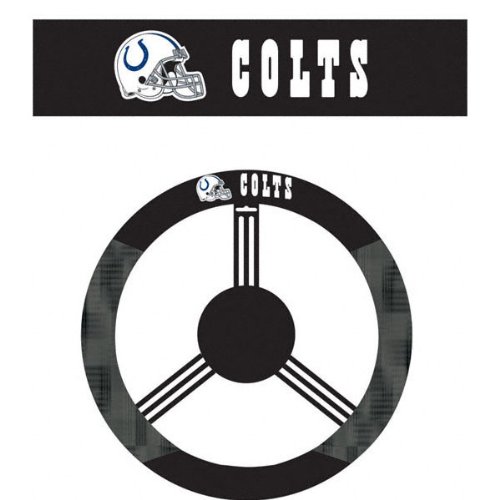Indianapolis Colts Poly-Suede Steering Wheel Cover