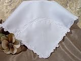 Girls Matte Satin Blanket with Trim & Screened Cross