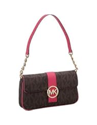 Shoes: Michael Kors Fulton Small Shoulder Flap Bag (Brown/Zinnia) - Michael Kors