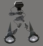 Home&Office Plantdart Pflanzenlampe. Set 2x10W Schwarz