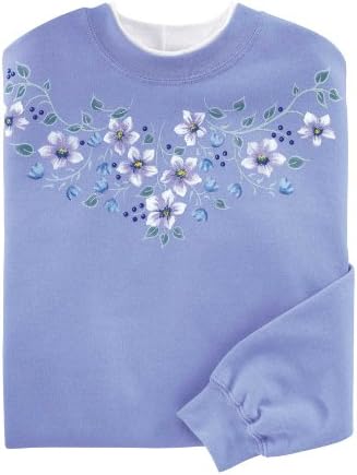Pretty Flowers Sweatshirt by Miles Kimball