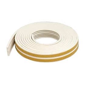 M-D Building Products 2618 All Climate EPDM Rubber Weatherseal for Gaps 1/16-Inch to 1/8-Inch, White