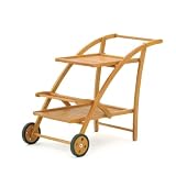 BELARDO Servierwagen Holz Teewagen Eukalyptus Hartholz FSC Qualität