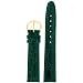 Men's Genuine Leather Watch Band Croco Grain Green Padded 18mm SALE