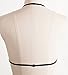 Women's Lace Floral Bralette Bra Bustier Crop Top Cami Unpadded Tank (US M, Black)