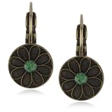 Liz Palacios Piedras Green Antiqued Crystalliz