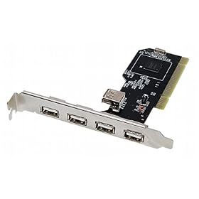 Protronix® 5-Port USB 2.0 PCI Controller Card (4+1) w/ NEC Chipset