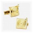 Vermeil Turntable Cufflinks