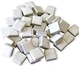 Jennifer's Mosaics 1-Pound 3/8-Inch Deco Ceramic Mosaic Tile, White