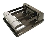 Stanley Bostitch 2-3 Hole Adjustable Extra Heavy Duty Antimicrobial Hole Punch, 160 Sheet Capacity, Black (03200)