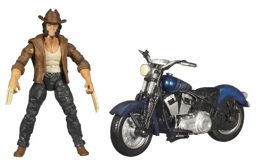  Wolverine Deluxe Action Figures - LOGAN with BIKE