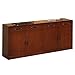 Mayline SBUFSCR Sorrento Frosted Glass Door Buffet Cabinet 72"W x 22"D x 36"H, 4 Doors, Bourbon Cherry Veneer
