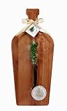 Out of the Woods of Oregon Large Wine Bottle Board with Green Grape Cheese Knife
