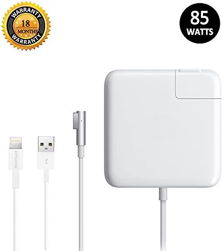 Macbook Pro Charger By HyMarq® A 85W Replacement Charger For Apple Macbook Pro's Made Before Mid 2012 15" &amp; 17" With A MagSafe Connection + Apple MFi Certified Lightning Cable &amp; Free E-Book Included