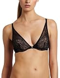 Calvin Klein Women's Naked Glamour Wirefree Shaping Contour Bra, Black, 32A