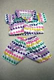 Rainbow Hearts Pajamas fits most Webkinz, Shining Star and 8 - 10 Make Your Own Stuffed Animals