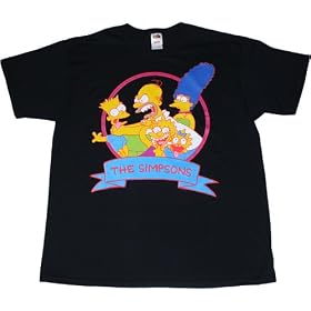 Simpsons Family Portrait Bright Men's T-Shirt