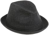 LiViTY Young Men's Ghana Star Fedora,Slate,Large/X-Large