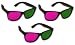 3D Glasses for Journey to the Center of the Earth 3D - Acrylic (3 Pair) Magenta & Green