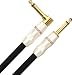 Monster Studio Pro 1000 Instrument Cable - 12 Feet - Angled to Straight 1/4-Inch Plugs