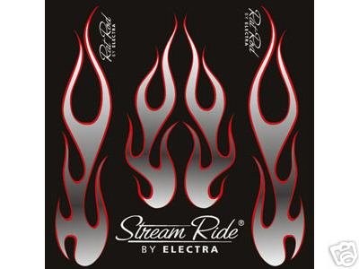 Electra Bicycle Sticker Set (RatRod Flame)
