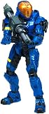 Halo 3 McFarlane Toys Series 6 [MEDAL EDITION] Exclusive Action Figure BLUE Spartan Eva