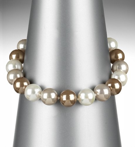 Large Faux Pearl Lustre Necklace