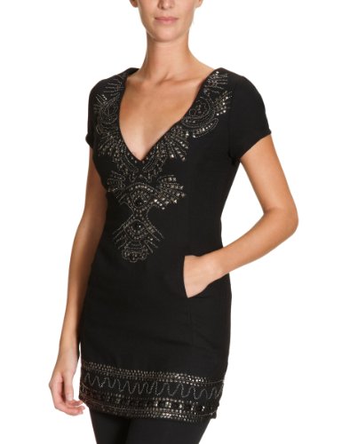 Antik Batik Damen Kleid/ Mini MARTA1VDR, Gr. 38, Schwarz (black) Preisvergleich