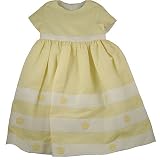 Florence Eiseman yellow stripe dress w/ribbon trim
