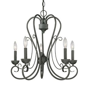 Ashley Candelabra Chandelier in Bronze