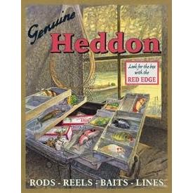 Heddon Fishing Lures And Tackle Box tin sign #1212