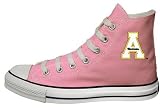 Converse Chuck Taylor All Star Hi Top Pink Appalachian State University Logo Canvas