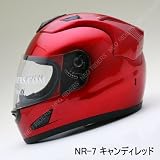 【NR-7】 エアロデザイン フルフェイス ヘルメット キャンディレッド Ｌサイズ