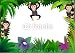 Wallmonkeys Peel and Stick Wall Decals - Chimpanzee in the Jungle - Removable Graphic