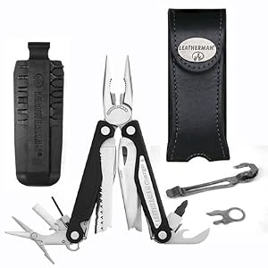 Leatherman 830662 Charge AL Aluminum Multi-Tool w Leather Sheath and 6 Double-End Bits by Leatherman