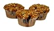 Gluten Free, Wheat Free Blueberry Oats (Certified Gluten Free Oats)Flax Muffins - 1 Dozen