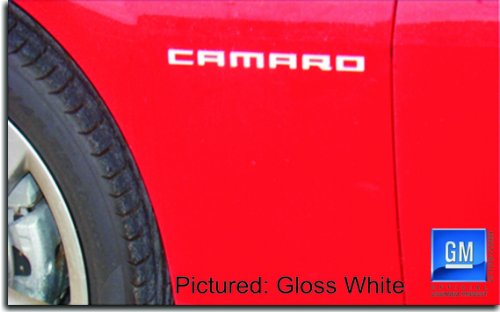 Fender Badge Overlay Decal - 2010-2015 Camaro LS, LT, RS, SS - (Color: Hot Pink)