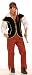 Mens Costume Pirate Buccaneer Outlaw Adult Party Outfit Adult Standard (Chest 42-44