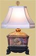 Asian Furniture & D&eacute;cor - 16" Japanese Style Satsuma Porcelain Wedding Box Oriental Lamp