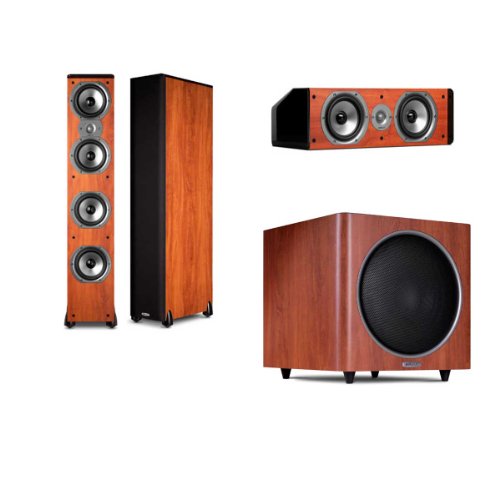 Polk Audio TSi500 CHERRY 3.1 Tower Speaker System-FREE PSW 110