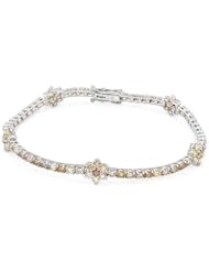 18K White Gold 4.45 CTW Color Fancy Yellow SI1-SI3 Diamond Ladies Bracelet. Length 7 in. Total Item weight 8.8 g.