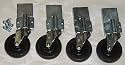 Casters -4 Heavy Duty Rubber Wheel