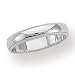 10k White Gold 4mm Standard Domed Traditional Fit Milgrain Benchmark Wedding Band 1.3mm Thickness Size 10