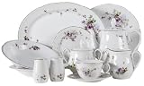 Lynns Lydia 49-Piece Dinnerware Set, Service for 8