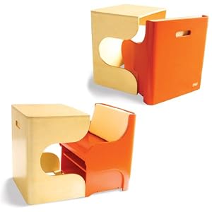 Klick Desk and Chair by P'kolino - Orange by P'Kolino