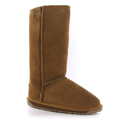Emu Wallaby HI Chestnut Sheepskin Leather Kinder Boots Size 31 EU