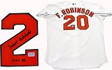 Frank Robinson ''HOF 82'' Autographed/Hand Signed Baltimore Orioles Authentic Jersey